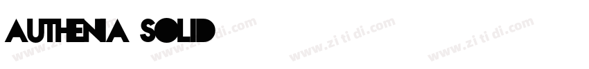 Authenia Solid字体转换